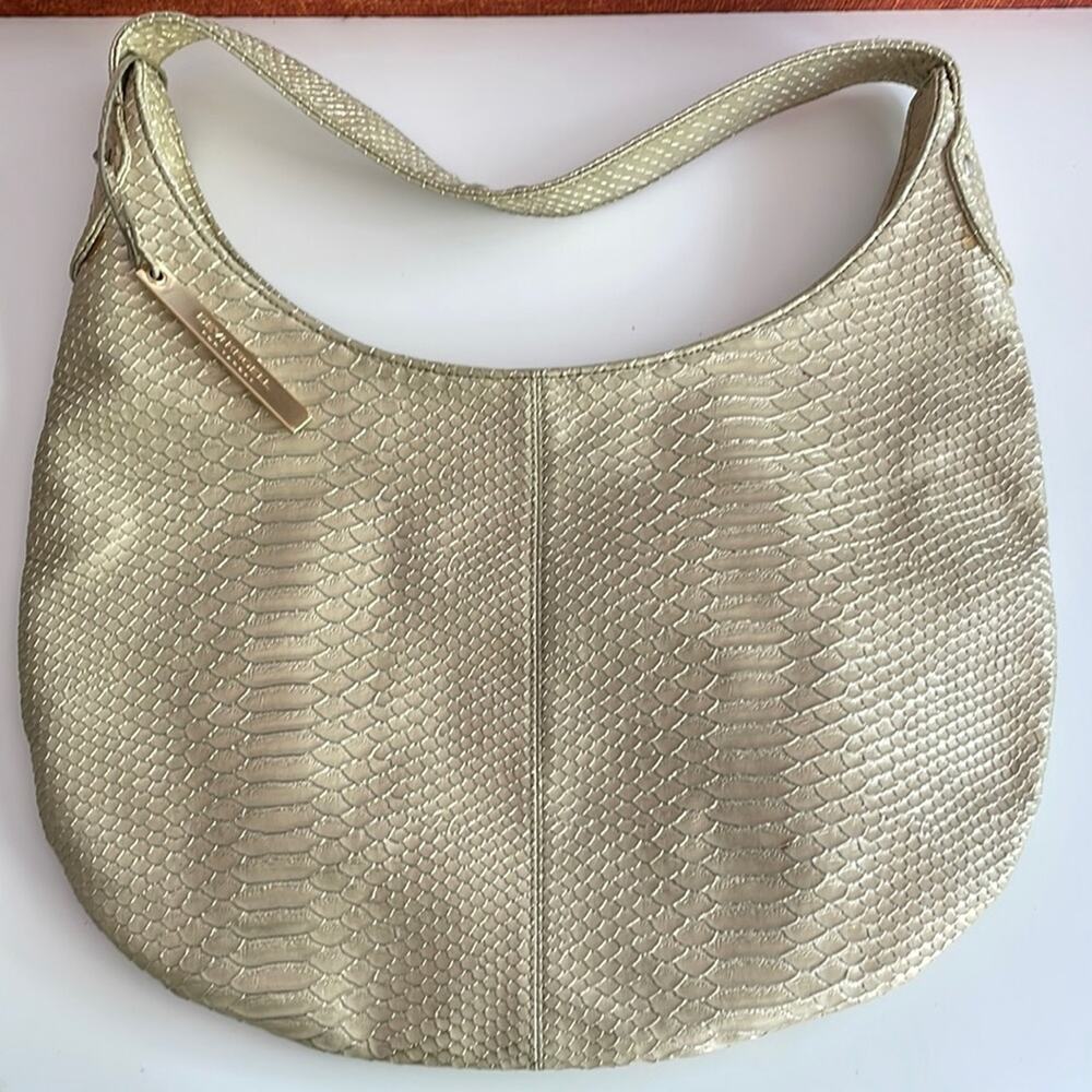 Devi Kroell for Target Hobo Handbag in‎ Gold Faux Snakeskin Metallic Ltd Edtn